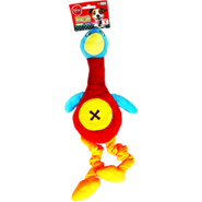 Brinquedo Pelúcia Tex Brasil Patinho com Mordedor Vermelho para Cães - Tam. Único