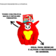 Brinquedo Pelúcia Tex Brasil Touro com Mordedor Vermelho para Cães
