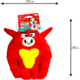 Brinquedo Pelúcia Tex Brasil Touro com Mordedor Vermelho para Cães