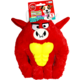 Brinquedo Pelúcia Tex Brasil Touro com Mordedor Vermelho para Cães