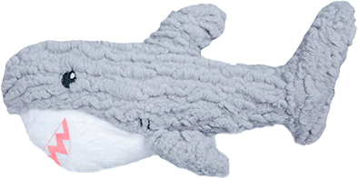 Brinquedo Pelúcia Tex Brasil Tutubarão Cinza para Cães - Tam. Único