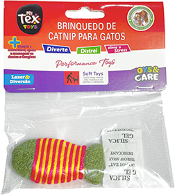 Brinquedo Tex Brasil Peixinho com Corda Catnip Gatex Verde - Tam. Único
