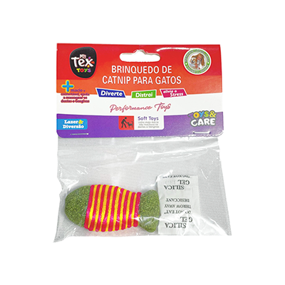 Brinquedo Tex Brasil Peixinho com Corda Catnip Gatex Verde
