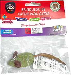 Brinquedo Tex Brasil Ratinho Catnip Gatex Verde - Tam. Único