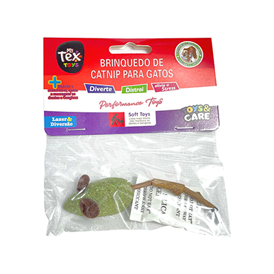 Brinquedo Tex Brasil Ratinho Catnip Gatex Verde