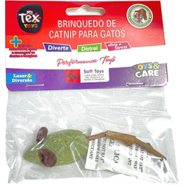 Brinquedo Tex Brasil Ratinho Catnip Gatex Verde - Tam. Único