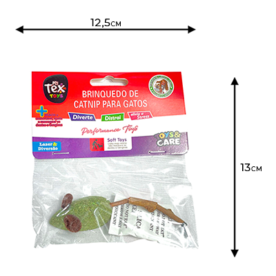 Brinquedo Tex Brasil Ratinho Catnip Gatex Verde