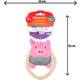 Brinquedo Pelúcia Tex Brasil Porquinho com Corda Rosa para Cães