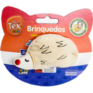 Brinquedo Pelúcia Tex Brasil Castor com Catnip Bege para Gatos - Tam. Único