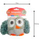 Brinquedo Pelúcia Tex Brasil Coruja Colorida para Gatos