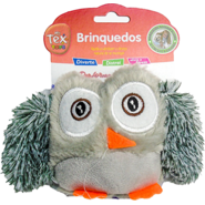 Brinquedo Pelúcia Tex Brasil Coruja Colorida para Gatos - Tam. Único