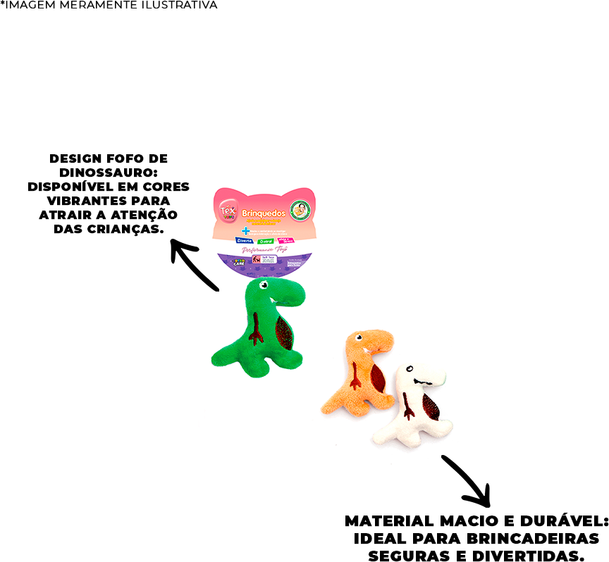 Brinquedo Pelúcia Tex Brasil Dengoso Color com Catnip para Gatos - Tam. Único