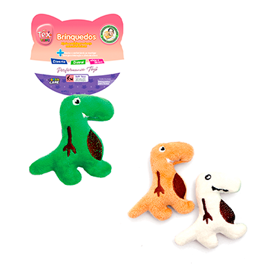 Brinquedo Pelúcia Tex Brasil Dengoso Color com Catnip para Gatos