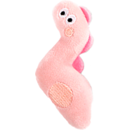Brinquedo Pelúcia Tex Brasil Dinossauro Maluco com Catnip Rosa para Gatos - Tam. Único