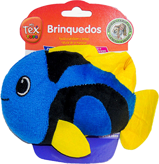 Brinquedo Pelúcia Tex Brasil Dori Azul para Cães - Tam. Único