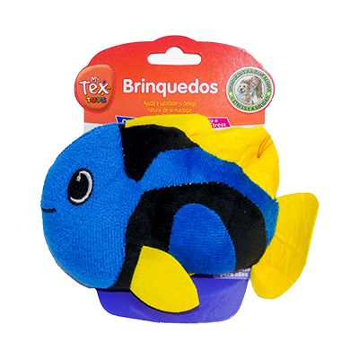 Brinquedo Pelúcia Tex Brasil Dori Azul para Cães