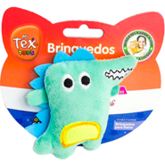 Brinquedo Pelúcia Tex Brasil Dragão com Catnip Verde para Gatos - Tam. Único