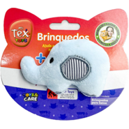 Brinquedo Pelúcia Tex Brasil Elefante com Catnip Azul para Gatos - Tam. Único