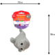 Brinquedo Pelúcia Tex Brasil Foca Cinza para Cães