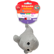 Brinquedo Pelúcia Tex Brasil Foca Cinza para Cães - Tam. Único
