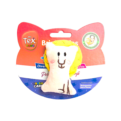 Brinquedo Pelúcia Tex Brasil Gatinho com Catnip Rosé para Gatos