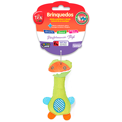 Brinquedo Pelúcia Tex Brasil Papagaio Verde para Cães
