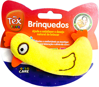 Brinquedo Pelúcia Tex Brasil Mini Galinha com Catnip para Gatos - Tam. Único