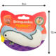 Brinquedo Pelúcia Tex Brasil Mini Pingui Branco com Catnip para Gatos
