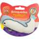 Brinquedo Pelúcia Tex Brasil Mini Pingui Branco com Catnip para Gatos