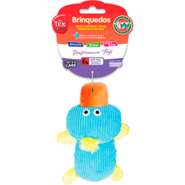 Brinquedo Pelúcia Tex Brasil Pato Louco Azul para Cães - Tam. Único