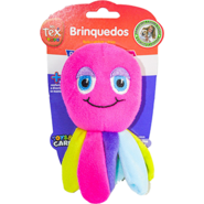 Brinquedo Pelúcia Tex Brasil Polvo Colorido para Cães - Tam. Único