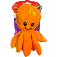 Brinquedo Pelúcia Tex Brasil Polvo Feliz Laranja para Cães - Tam. Único