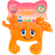 Brinquedo Pelúcia Tex Brasil Siri Laranja para Cães - Tam. Único