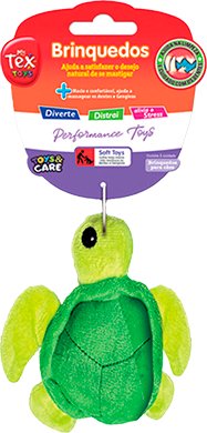 Brinquedo Pelúcia Tex Brasil Tartaruga Verde para Cães - Tam. Único
