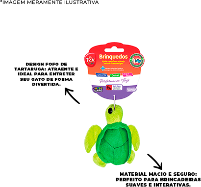 Brinquedo Pelúcia Tex Brasil Tartaruga Verde para Cães - Tam. Único