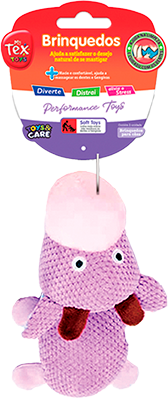 Brinquedo Pelúcia Tex Brasil Vaquinha Roxa para Cães - Tam. Único