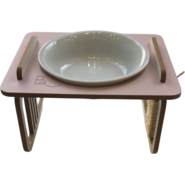Comedouro Bastet Hórus para Cães Rosa - Tam. Único