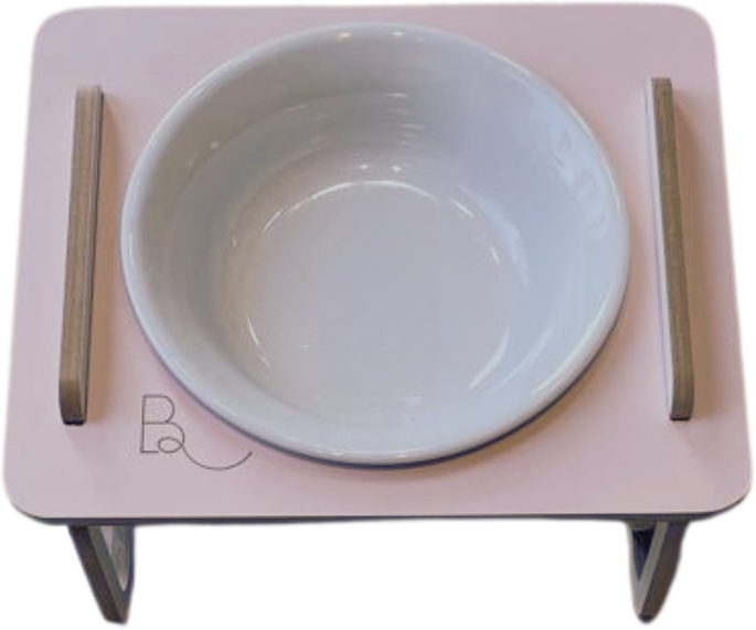 Comedouro Bastet Hórus para Cães Rosa - Tam. Único