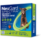 Antipulgas, Carrapatos e Vermifugo NexGard Spectra para Cães de 7,6 a 15 Kg - 3 Tabletes
