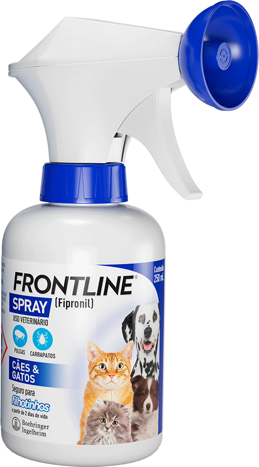 Antipulgas e Carrapatos Frontline Spray para Cães e Gatos - 250 mL