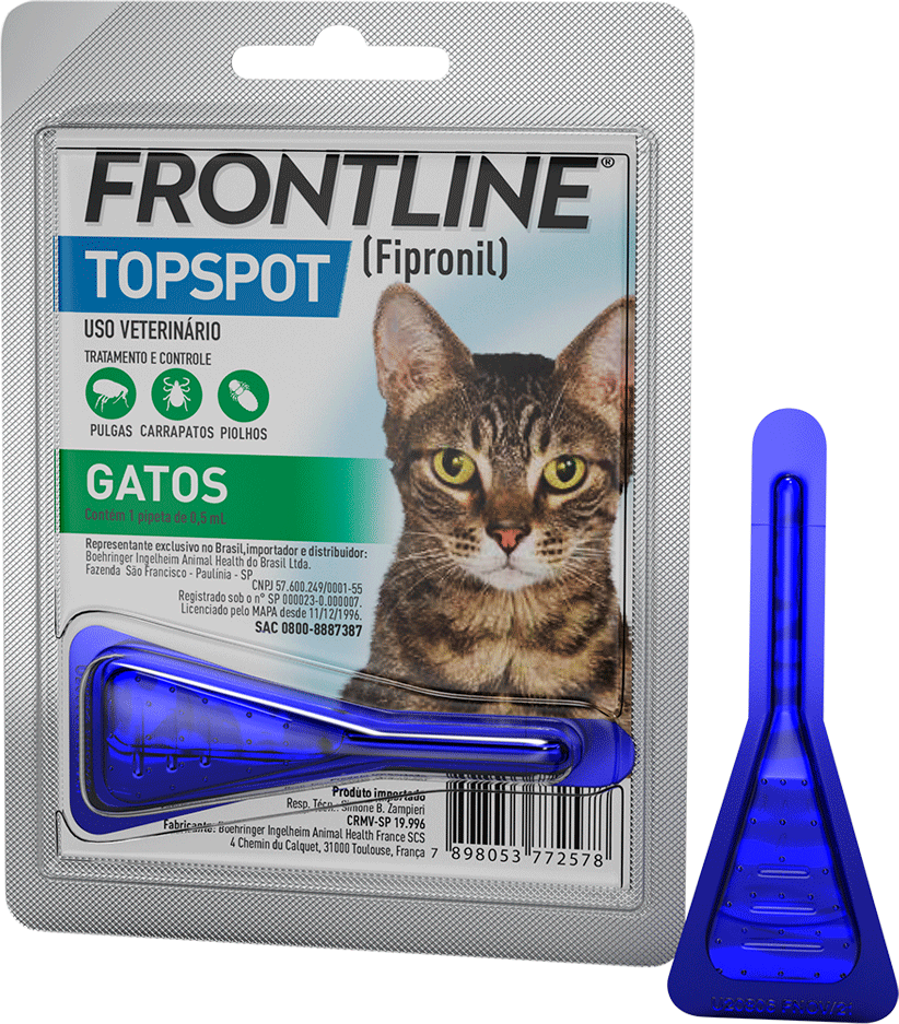 Antipulgas e Carrapatos Frontline Top Spot para Gatos - 1 Pipeta