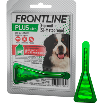 Antipulgas e Carrapatos Frontline Plus para Cães de 40 a 60 Kg