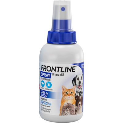Antipulgas e Carrapatos Frontline Spray 100 mL para Cães e Gatos