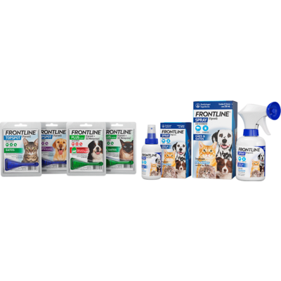 Antipulgas e Carrapatos Frontline Spray 100 mL para Cães e Gatos
