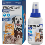 Antipulgas e Carrapatos Frontline Spray para Cães e Gatos - 100 mL
