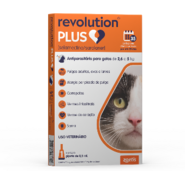 Antiparasitário Zoetis Revolution Plus 0,50 mL para Gatos de 2,6Kg a 5Kg - 1 Pipeta