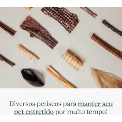 Petisco Mastigável Liva Natural Orelha Bovina para Cães