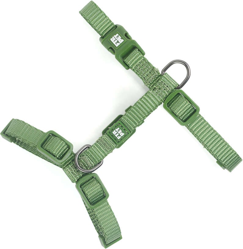 Peitoral H Future Pet Verde Pistache para Cães - Tam. M