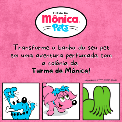 Colônia Turma da Mônica Pets Fêmea para Cães e Gatos