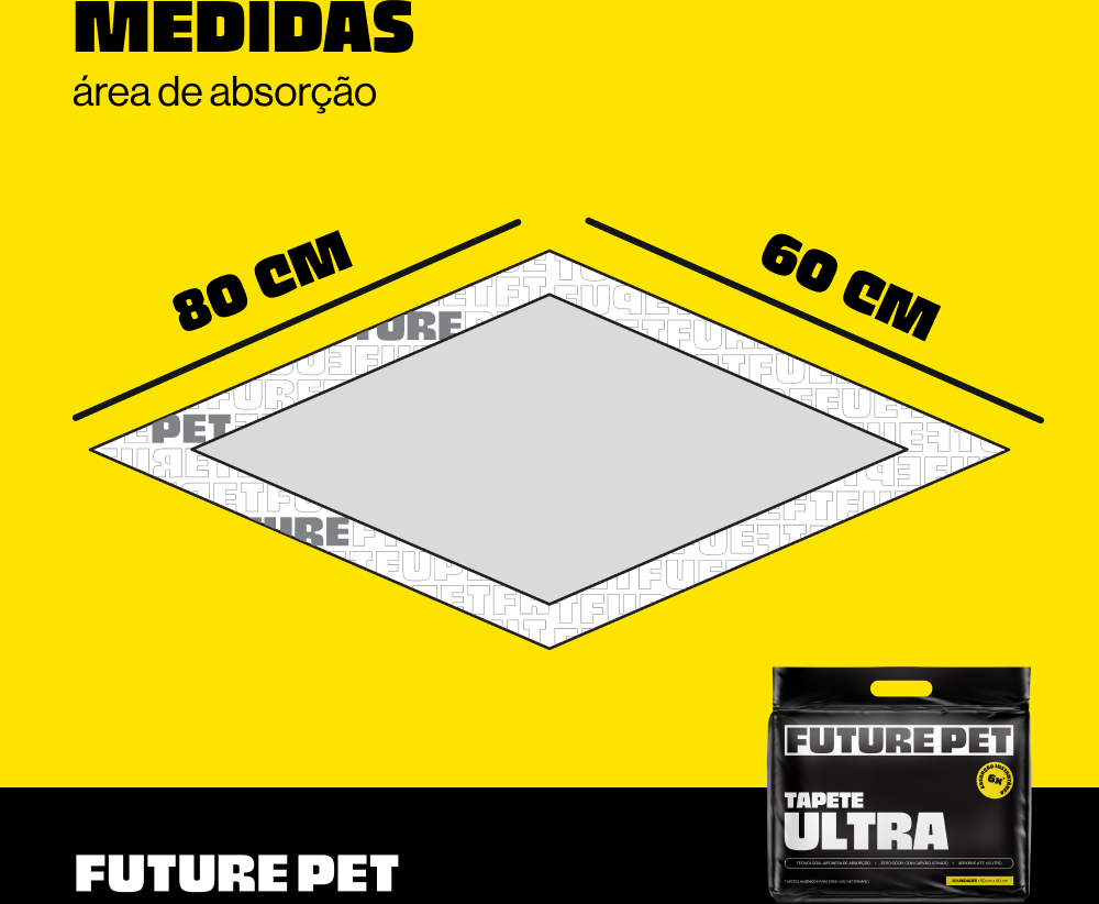 Tapete Higiênico Ultra Future Pet para Cães - 30 Unidades